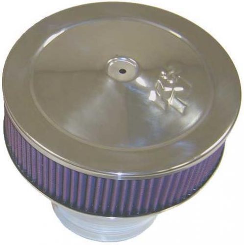 K&amp;n chrome 9&#034; x 2-3/4&#034; air cleaner assembly - kn58-1190