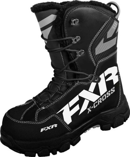 New fxr-snow x cross insulated boots, black, mens us-6/womens us-8/eur-38