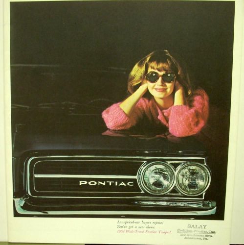 Original 1964 pontiac tempest prestige dealer sales brochure