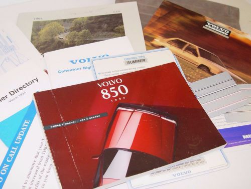 1994  volvo 850 owners manual set portfolio