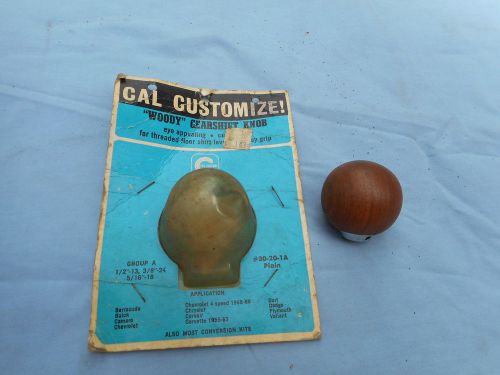 Nos cal custom wooden gear shift knob wood camaro chevelle nova cuda mustang