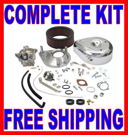 S&s super e carb carburetor kit 1979-1985 harley sportster ironhead xl 11-0406