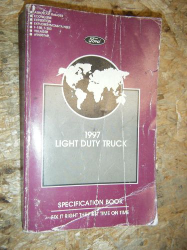 1997 ford truck specifications book manual f-150 250 super duty ranger explorer