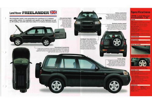 1997 / 1998 land rover freelander imp brochure