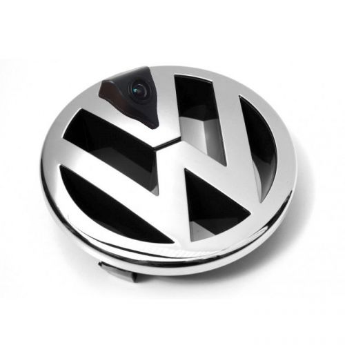 Color front installation 170 ° ip67 ntsc 1/4 ccd vw emblem cam v - black