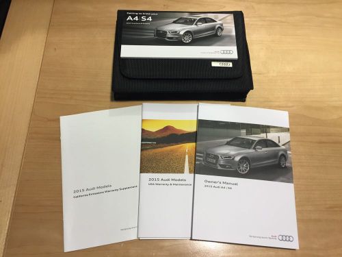 2015 a4/ s4 owners manuals