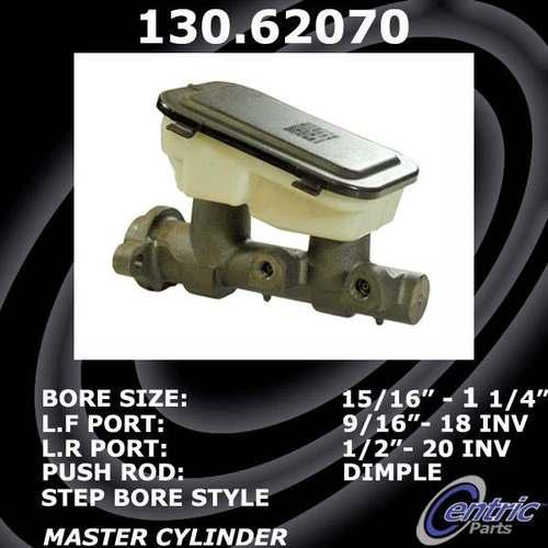 Centric parts brake master cylinder 130.62070