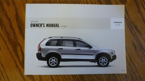 2006 volvo xc90 owner&#039;s manual new