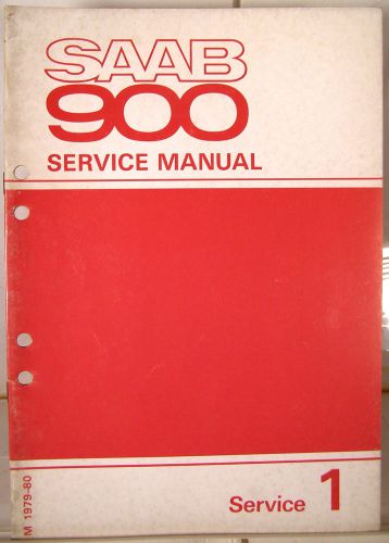 Saab 900 factory service manual section 1; service 1979-1980