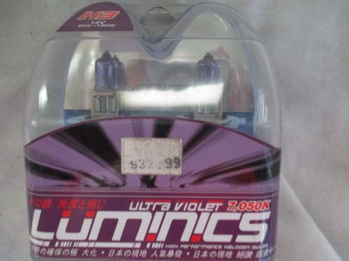 H3 ultra violet 7050k luminics bulbs &#034;new&#034;