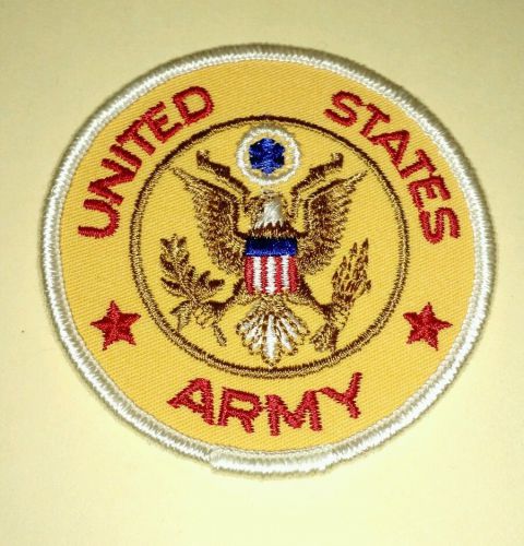 Vintage united states army embroidered motorcycle patch 3&#034;