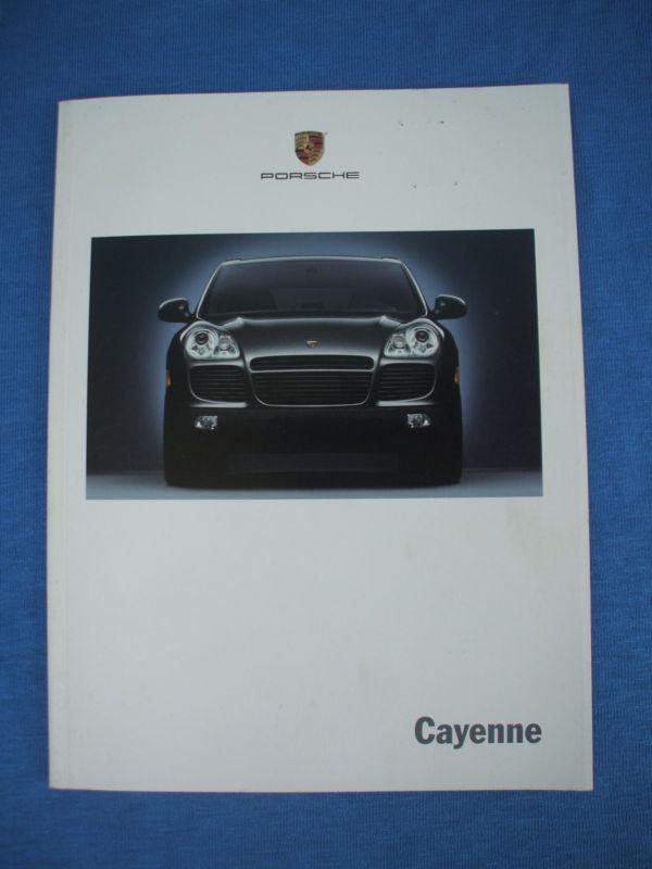 2002 porsche  dealer:cayenne sales book information & paint chip color  chart