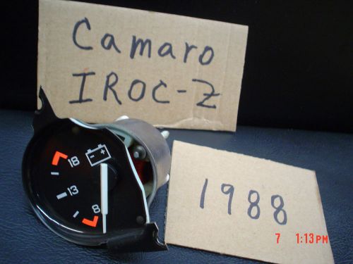 1988 camaro volt meter gauge iroc z28 rs oem 1985-1990 also fits 1982-1984