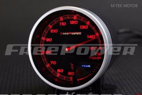 Oil temperature gauge/meter 60 mm freepower angel eye(black face)