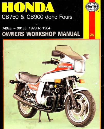 1978 to 1984 honda cb750 &amp; cb900 motorcycle service manual -cb 750 900 dohc four