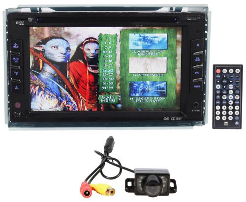 Dual xdvd1262 6.2&#034; double din car dvd am/fm receiver ipod/iphone + backup camera