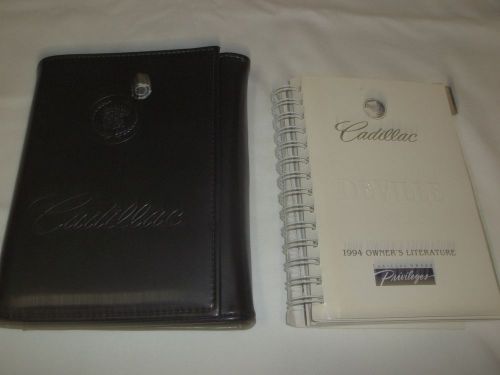 1994 cadillac deville owner manual 2/pc.set &amp; black cadillac premium binder case