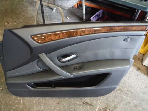 08 09 10 bmw 535i right rh passenger front door trim panel black