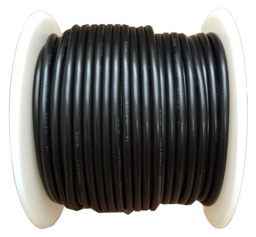 14 gauge black 100 ft automotive primary wire stranded