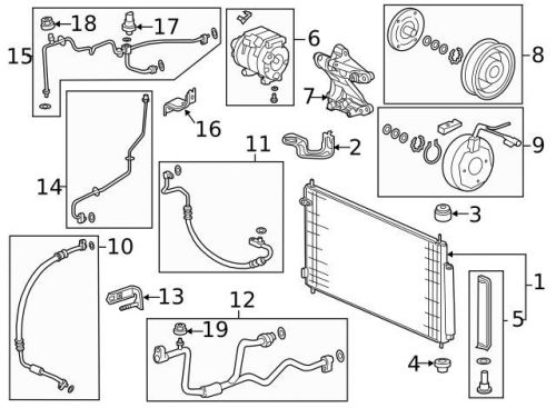 Genuine 2009-2015 honda compressor 38810-rn0-a01