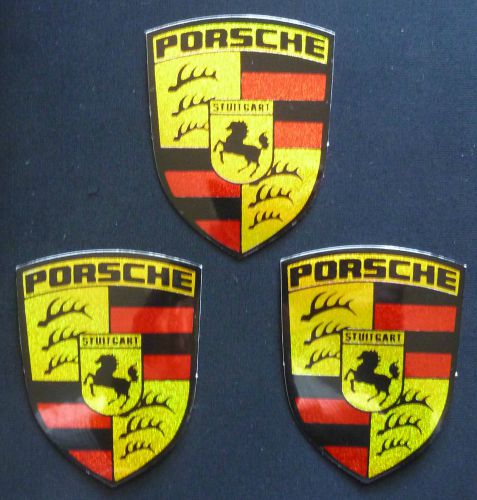 Three new reflective porsche gumback stickers