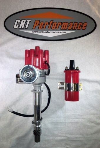 Chevy small block + big block red female small cap hei distributor + red coil