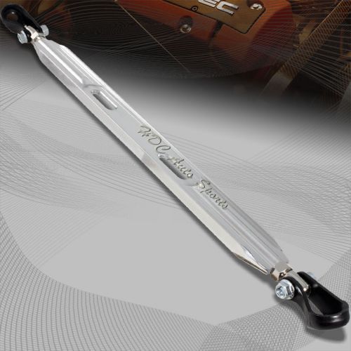 For 1990-2001 acura integra rear lower silver cnc aluminum tie bar strut bar