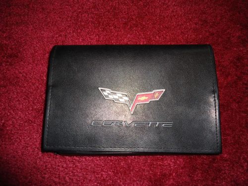 2007 chevrolet c6 corvette oem leather manual pouch brochures 05 06 07