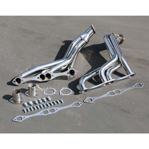 262-400 fat fender well stainless steel header exhaust for 35-48 sbc street rod