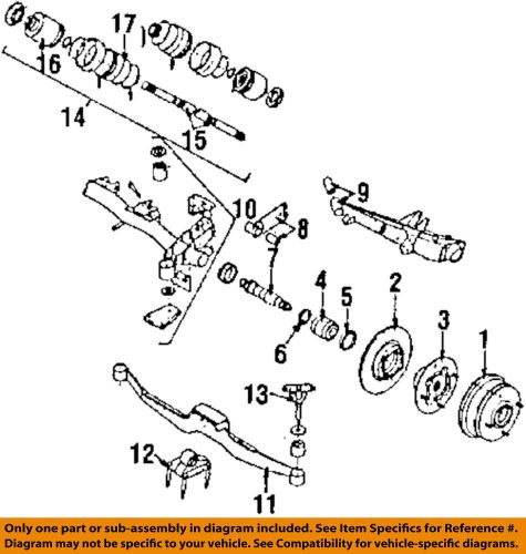 Subaru oem 90-92 loyale rear-lower control arm 21015ga272