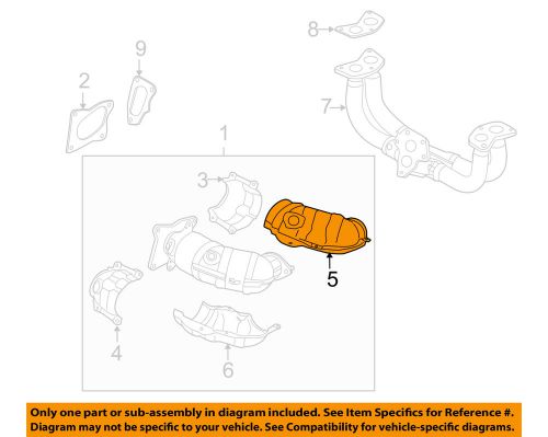 Subaru oem 10-12 legacy 2.5l-h4 exhaust manifold-manifold cover 44651ab900