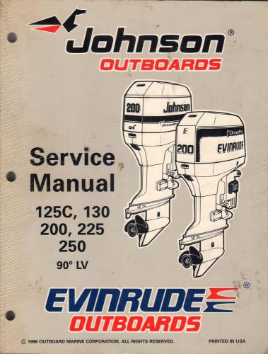 1997 johnson/evinrude outboard 125c,130,200,225,250  90&#039;lv service manual (501)