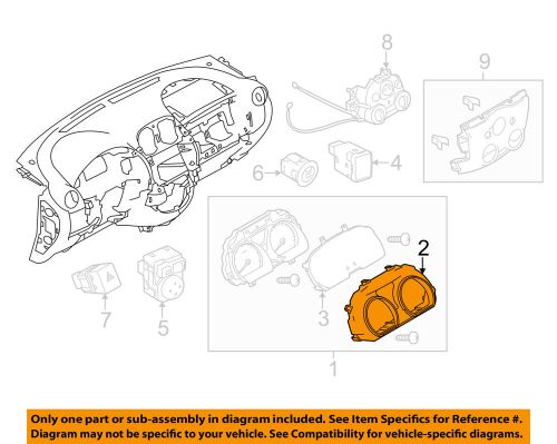 Nissan oem 14-15 versa note cluster switches-cluster trim 248173an0a