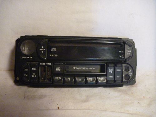 98-01 dodge chrysler jeep radio cd cassette face plate p56038623ac