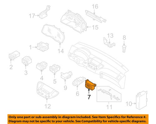 Infiniti nissan oem 02-04 q45 cluster switches-clock 25810as500