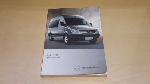 Sprinter mercedes-benz 2011 operator&#039;s manual