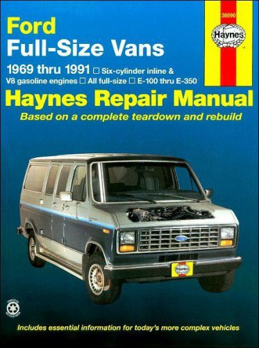 Ford econoline full-size vans e-100 through e-350 repair manual 1969-1991