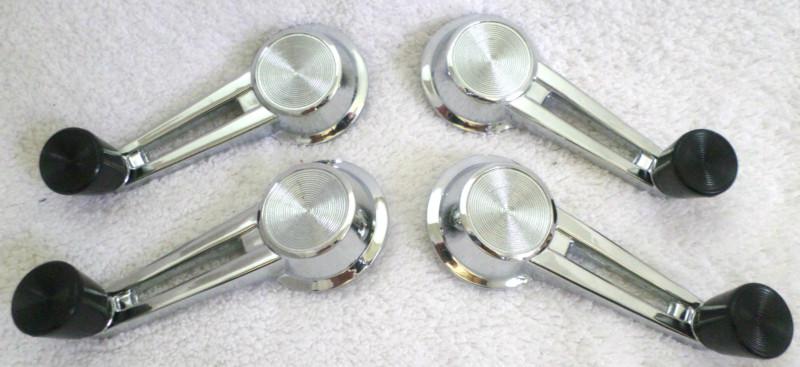 1961-1964 chevy impala window crank handle set of four new 