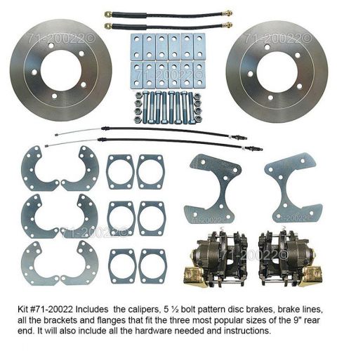 New complete rear disc brake conversion kit fits ford 9&#034; nine 9 inch truck &amp; van