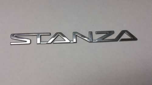 Nissan stanza gxe rear lid chrome emblem logo badge sign 84894 65f01