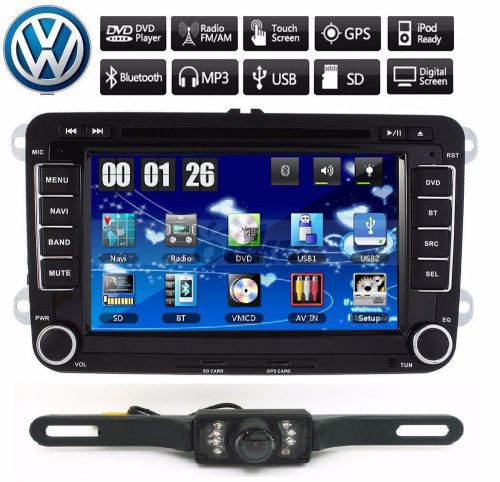 7&#034; 2 din car dvd player gps navi bluetooth tv radio for vw volkswagen+map+camera