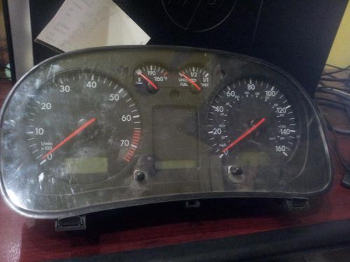 Volkswagen jetta speedometer cluster; (cluster), vin m 8th digit, 2.8l (6 cyl)