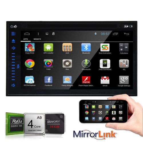 7&#034; 2din android 4.4 car dvd player gps wifi 3g radio quad-core mirror-link ipod