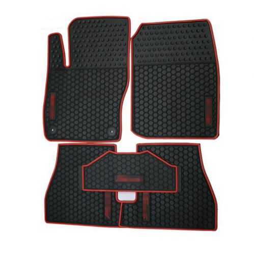 5pcs fits for 11-15 the new focus rubber car mats floor mats black front &amp; rear