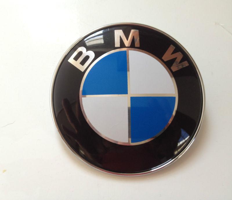 Bmw front hood or trunk emblem badge – 82 mm bmw 1 3 5 7 series shipped from usa