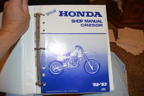 Factory honda service manual 1982 1983 82 83 cr250 cr250r 61ka401