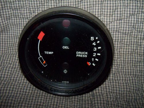 Porsche 930 oil/temperature gauge 91164110303  date stamped 6/78 druck press