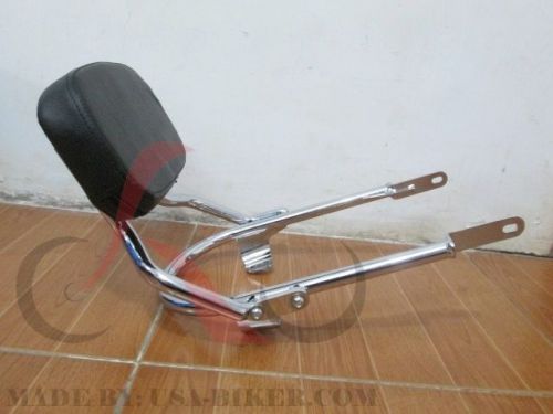 Triumph bonneville/  t100 low/ short backrest sissy bar chrome nice