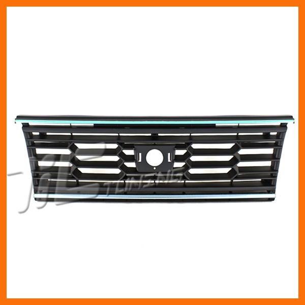 84 subaru gl 4wd wo turbo front plastic grille primed black upper lower chrome