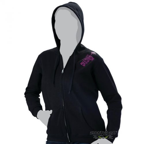 Arctic cat women&#039;s team motorsports racing r &amp; d property hoodie black 5269-12_